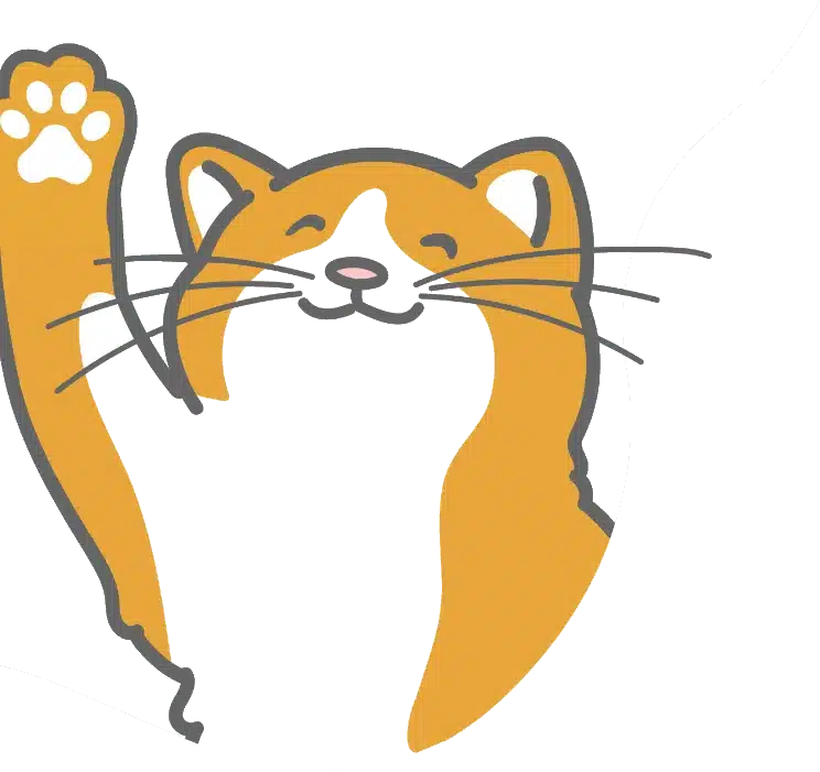 Zwaaiende kat